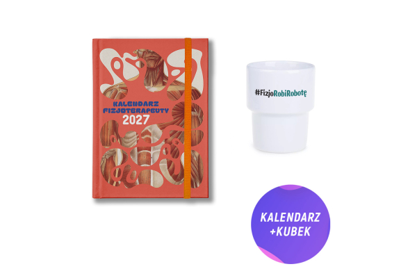 Pakiet: Kalendarz fizjoterapeuty 2027 + Kubek ceramiczny (330 ml)